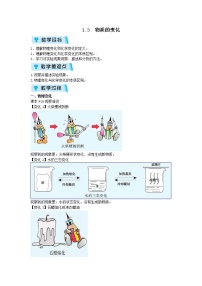 初中化学1.3 物质的变化教案设计