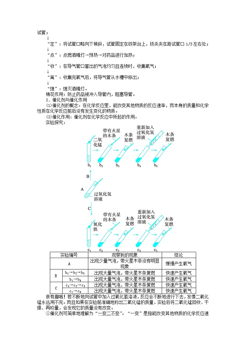 2021-2022学年度科粤版九年级化学上册教案3.2  制取氧气03