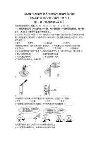 广西防城港市防城区2021-2022学年九年级上学期期中化学试题