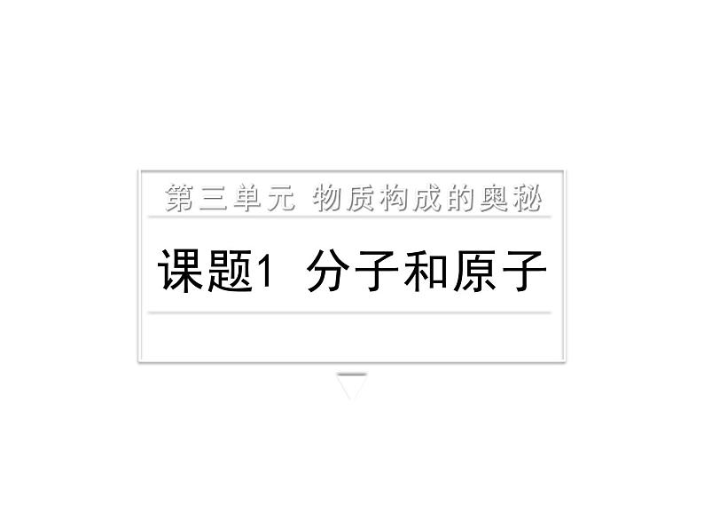 人教版九年级化学上册 3.1 分子和原子（23）课件PPT第1页