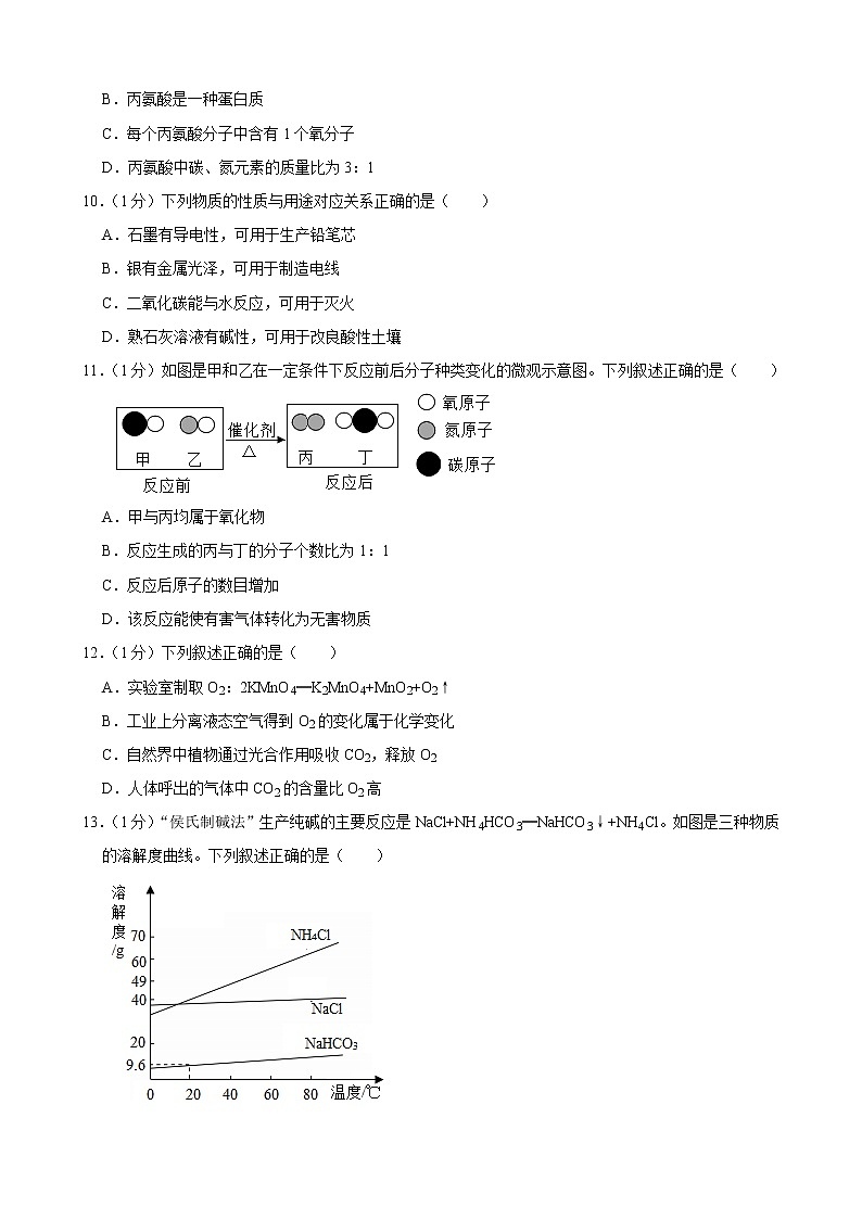 2021年江苏省无锡市中考化学试题（解析版）02