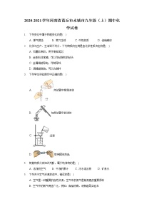 2020-2021学年河南省商丘市永城市九年级（上）期中化学试卷