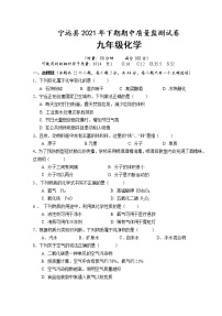 湖南省永州市宁远县2021-2022学年九年级上学期期中考试化学试题（word版 含答案）