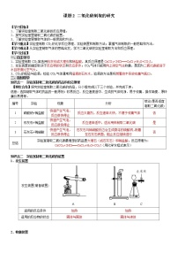 初中化学人教版九年级上册课题2 二氧化碳制取的研究导学案及答案