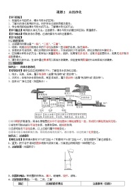 初中化学人教版九年级上册课题2 水的净化精品学案