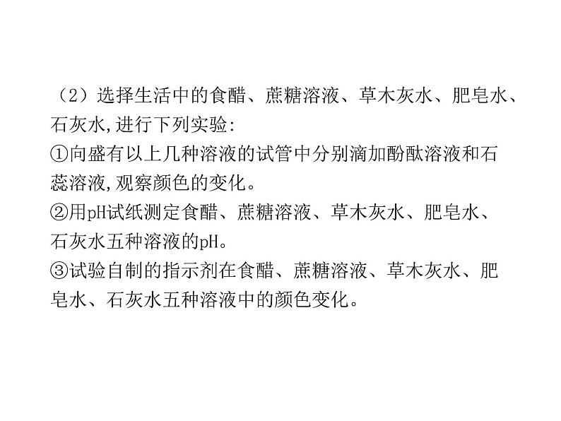 2021-2022学年年人教版九年级化学下册课件实验活动7  溶液酸碱性的检验第5页