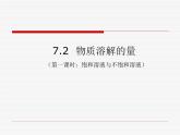 科粤版化学第7章第2节 物质溶解的量  课件
