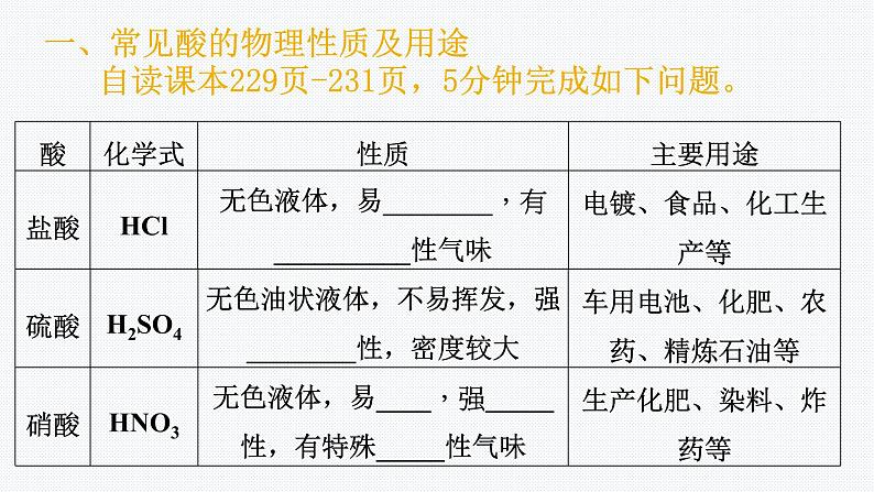 科粤版化学九下8.2 常见的酸  第1课时 稀酸的化学性质 课件第7页