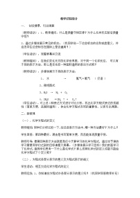 2020-2021学年专题五 化学变化及其表示单元3 化学方程式教案设计