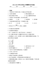 河南省郑州市2021-2022学年九年级上学期期中化学试题（word版 含答案）