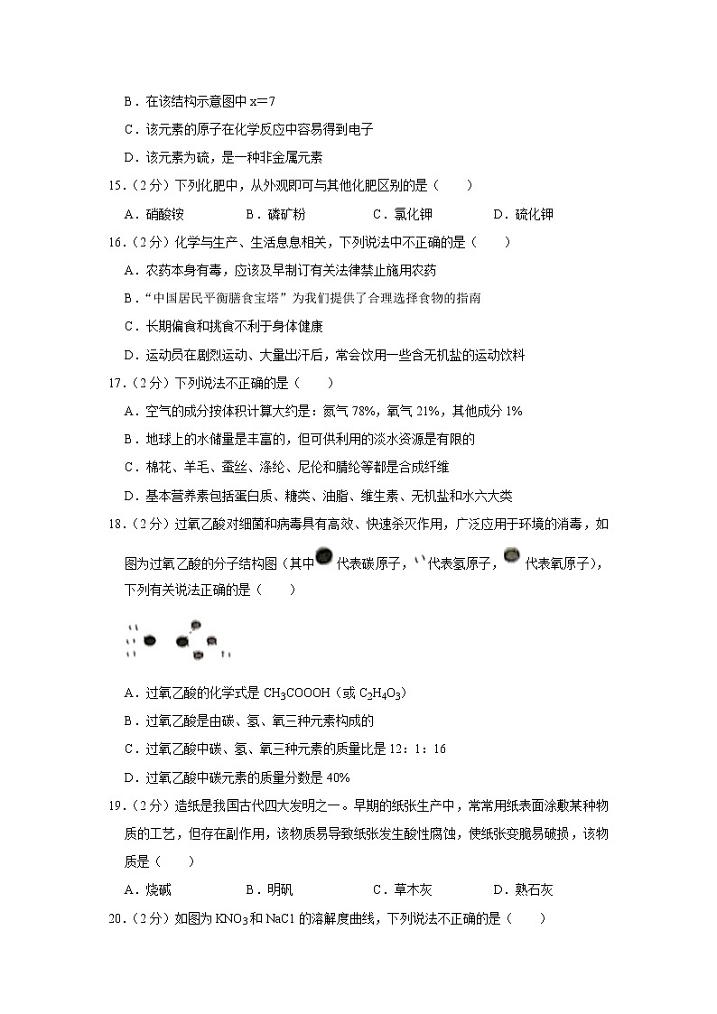 2019年湖南省株洲市中考化学试题（解析版）03