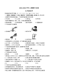 河南省郑州市金水区2021-2022学年九年级上学期期中化学试题（word版 含答案）