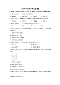 2019年河南省中考化学试卷（解析版）