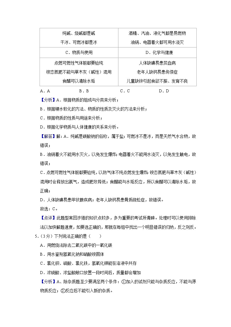 2019年四川省遂宁市中考化学试题（解析版）03