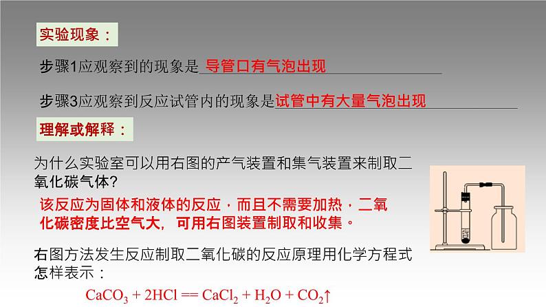 科粤版化学九年级上册《实验三 二氧化碳实验室制取和性质》课件07