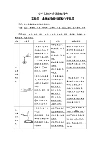 科粤版化学九年级下册《实验四　金属的物理性质和化学性质》教案