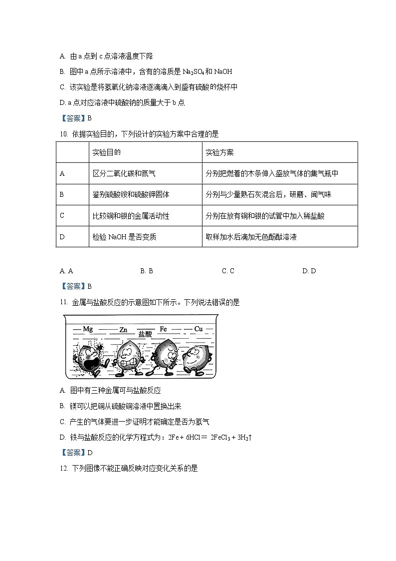 2021年四川省南充市中考一模试题03