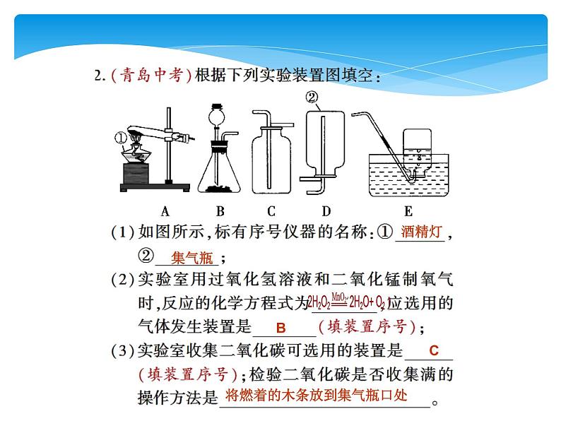人教版九年级上册 第六单元 碳和碳的氧化物 实验活动2 二氧化碳的实验室制取与性质课件PPT07