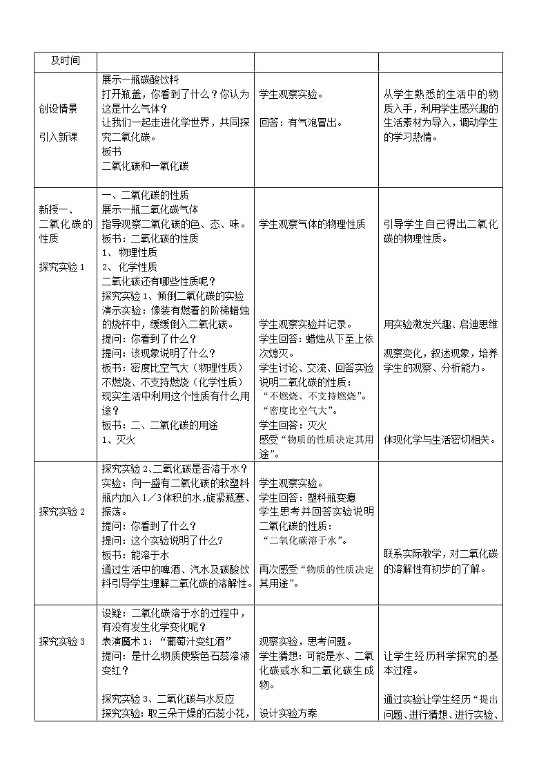 第六单元 课题3 二氧化碳和一氧化碳 教案02