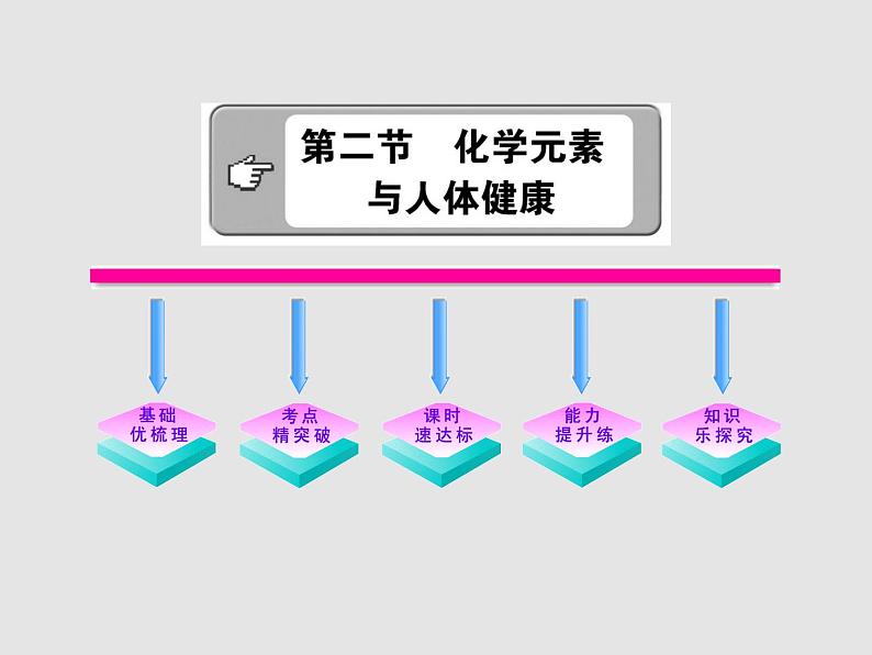 鲁教初中化学九下《第十单元  第2节 化学元素与人体健康》课件PPT第1页