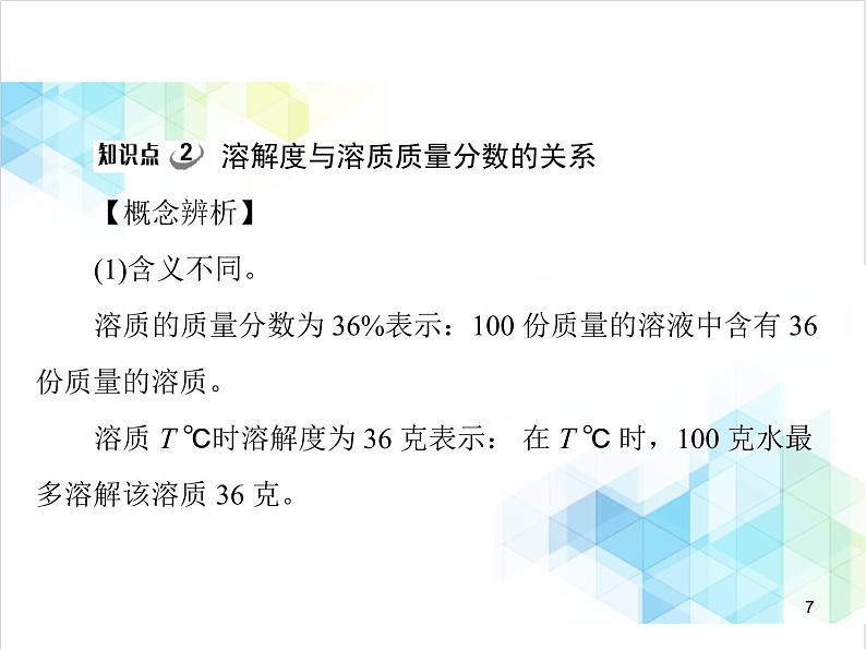 第九单元 课题3 溶质的质量分数 课件第7页