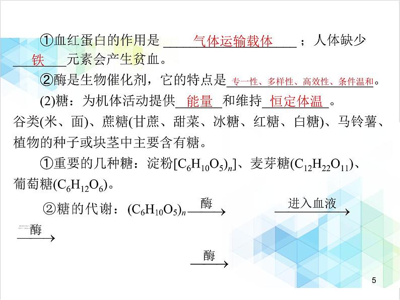 第十二单元 课题1 人类重要的营养物质 课件第5页