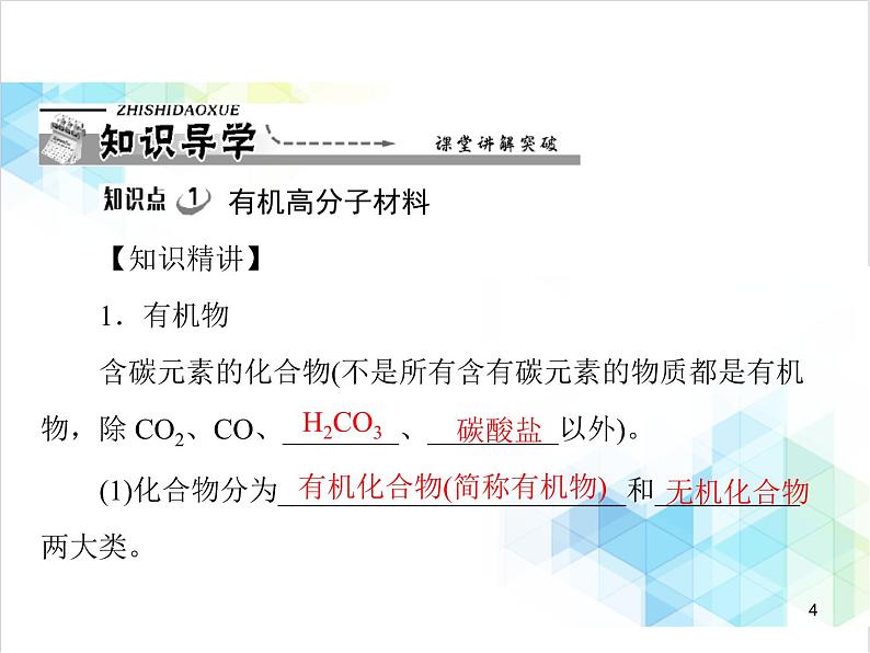 第十二单元 课题3 有机合成材料 课件04