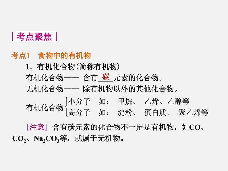 鲁教初中化学九下《 第10单元 化学与健康》课件PPT02