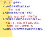 鲁教五四制初中化学九年级全册《第一单元  到实验室去：配制一定溶质质量分数的溶液》课件PPT