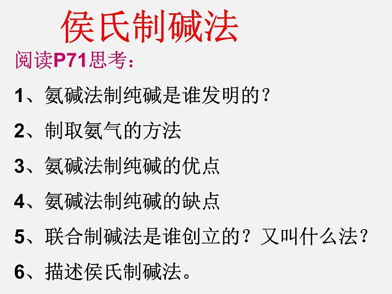 鲁教五四制初中化学九年级全册《第三单元 3 海水“制碱”》课件PPT第6页