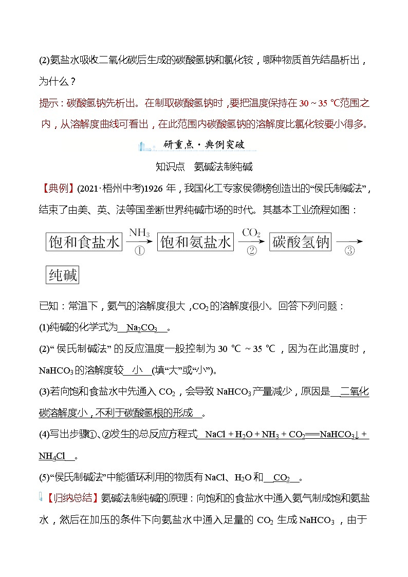 第八单元　第三节　海水“制碱”  第1课时 学案—2020-2021学年九年级化学鲁教版下册02