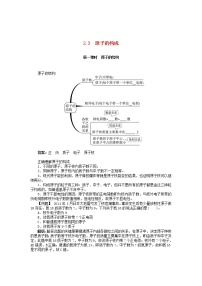 鲁教版九年级上册第三节 原子的构成第1课时学案设计