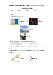 湖南省岳阳市汨罗市桃林片七校联考2021-2022学年九年级上学期期中化学试题（word版 含答案）