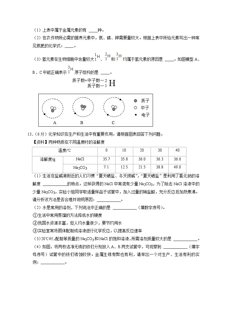 2021年辽宁省盘锦市中考化学真题（解析版）03