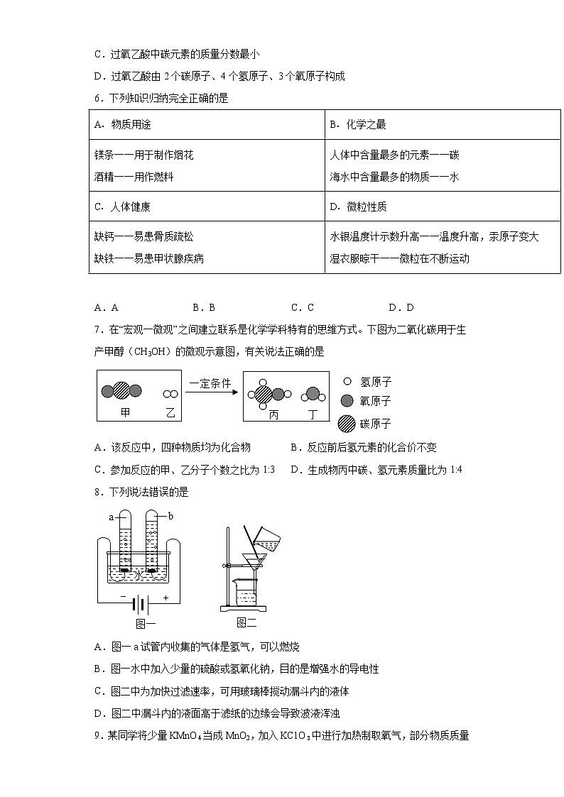 江苏省连云港市海州区2021-2022学年九年级上学期期中化学试题（word版 含答案）02