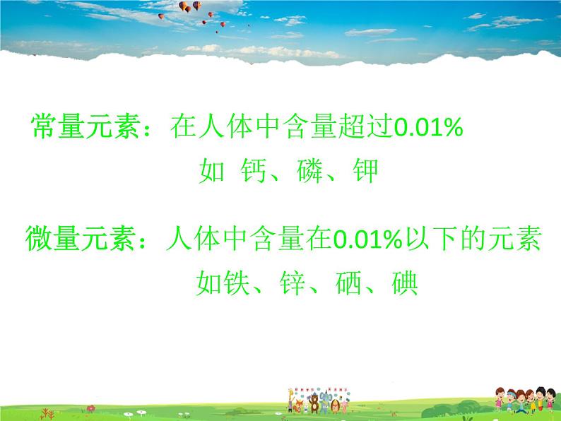 鲁教版（五四制）化学九年级全册  5.2 化学元素与人体健康【课件】第3页