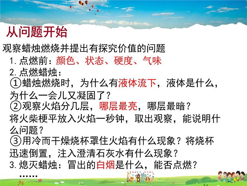 鲁教版化学九年级上册  1.2 体验化学探究【课件】05