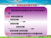 鲁教版化学九年级上册  3.2 溶液组成的定量表示【课件】
