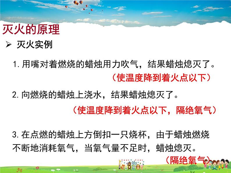 鲁教版化学九年级上册  6.1  燃烧与灭火【课件】06