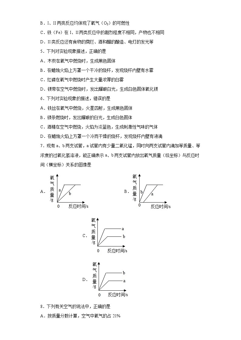 第二单元我们周围的空气练习（4）—2021-2022学年九年级化学人教版上册（word版 含答案）第2页