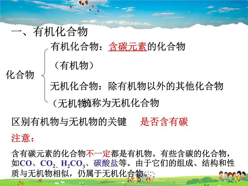 鲁教版化学九年级下册  10.1 食物中的有机物【课件】第3页