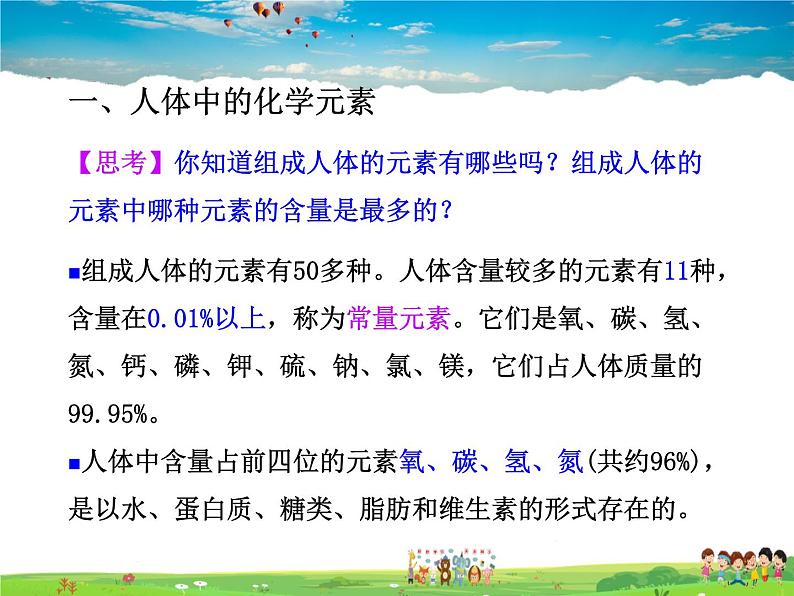 鲁教版化学九年级下册  10.2 化学元素与人体健康【课件】第2页