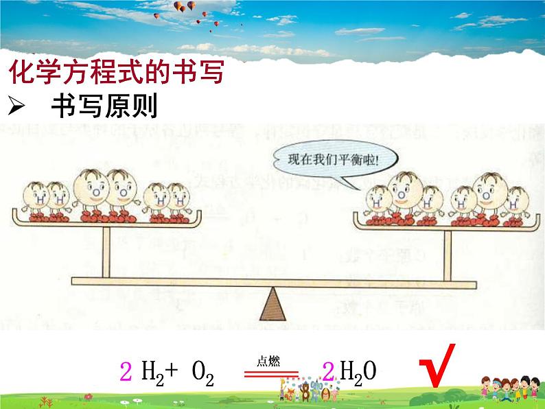 人教版化学九年级上册  5.2 如何正确书写化学方程式【课件】第5页