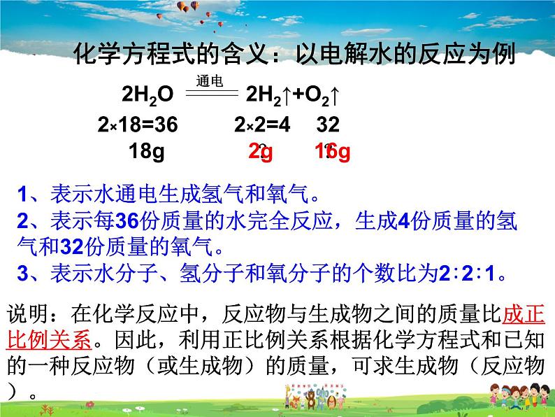 人教版化学九年级上册  5.3 利用化学方程式的简单计算【课件】03