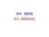 6.2 溶液组成的表示 课件—2020-2021学年九年级化学沪教版下册