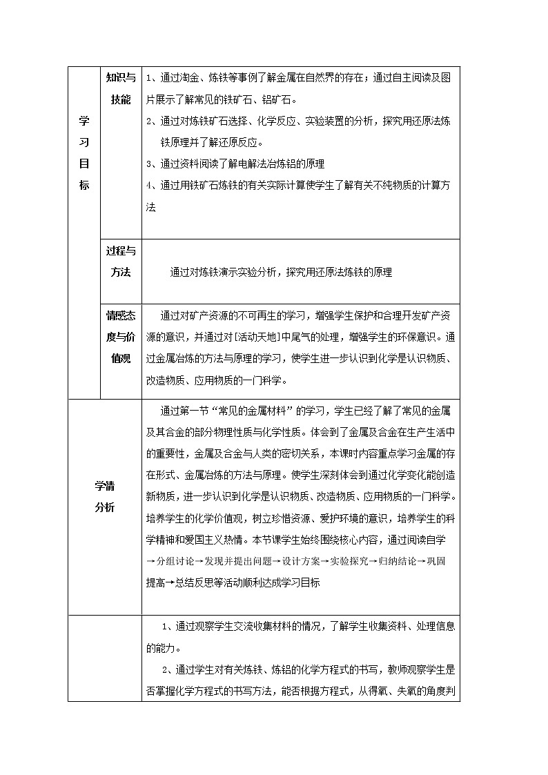 鲁教版（五四制）九年级全一册 4. 常见的金属材料(2)（教案）02