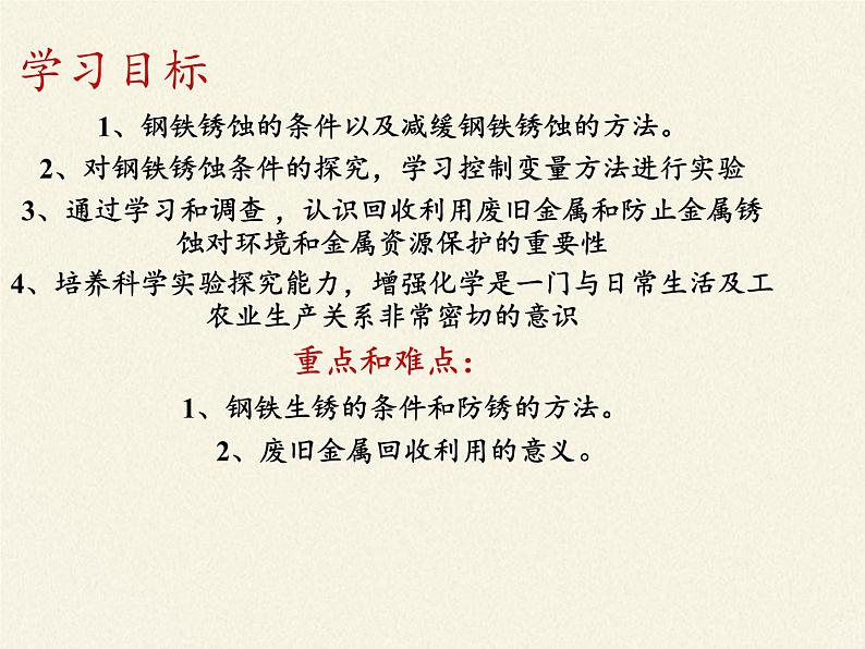 鲁教版（五四制）化学九年级全一册 4.3 钢铁的锈蚀与防护(1)（课件）第4页