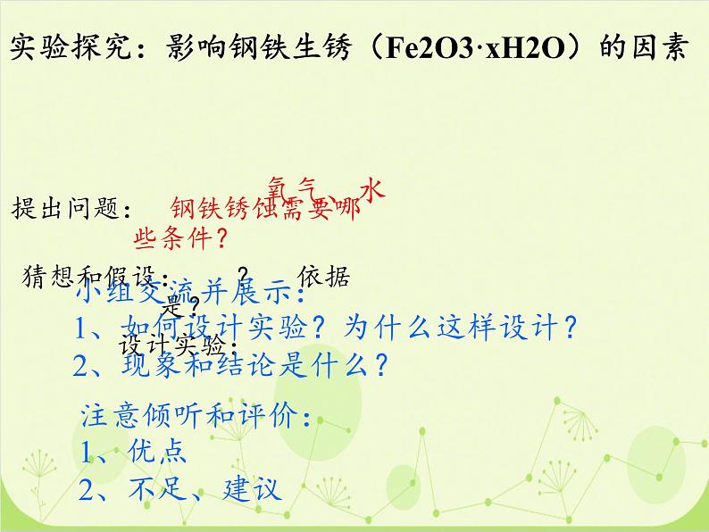 鲁教版（五四制）化学九年级全一册 4.3  钢铁的锈蚀与防护（课件）04