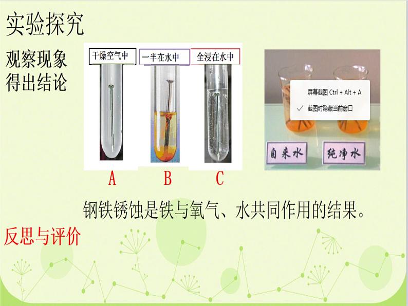 鲁教版（五四制）化学九年级全一册 4.3  钢铁的锈蚀与防护（课件）06