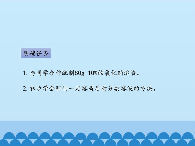 鲁教版（五四制）化学九年级全一册 第一单元 到实验室去：配制一定溶质质量分数的溶液_1（课件）第2页